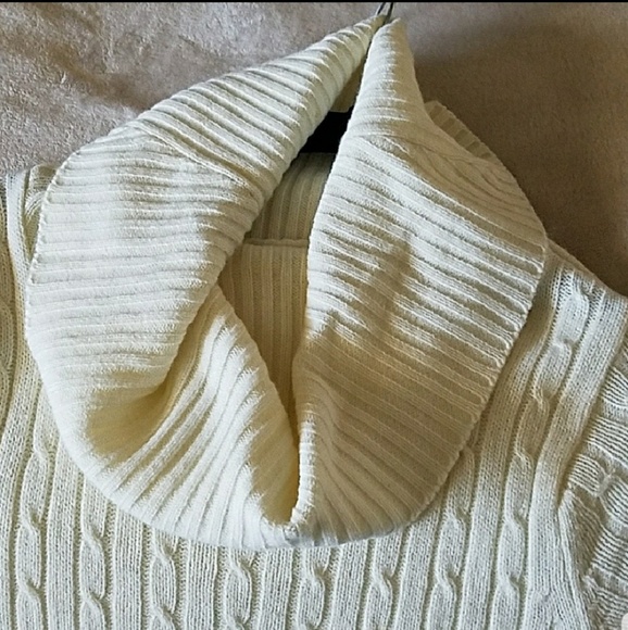 Turtle Neck Knit Sweater Dress - Picture 4 of 5